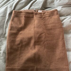 J. Crew Tan Pencil Skirt